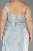 Robe Grande Taille Longue Mousseline Menthe ABU6713