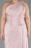 Robe Grande Taille Longue Mousseline Poudre ABU6713