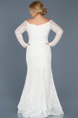 Robe Grande Taille Longue Blanc ABU011