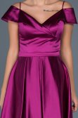 Robe de Soirée Courte Fuchsia ABK309