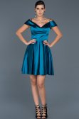 Robe de Soirée Courte Vert ABK309