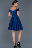 Robe de Soirée Courte Sax Bleu ABK309