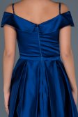 Robe de Soirée Courte Sax Bleu ABK309