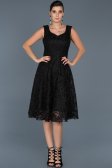 Robe de Soirée Courte Noir ABK317