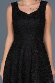 Robe de Soirée Courte Noir ABK317