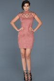 Robe de Soirée Courte Poudre ABK256