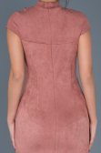Robe de Soirée Courte Poudre ABK256
