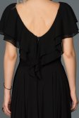 Robe de Fiançaille Longue Noir ABU032