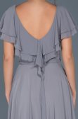 Robe de Fiançaille Longue Gris ABU032