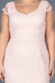 Robe Grande Taille Courte Poudre ABK010