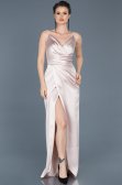Robe de Fiançaille Longue Bleu Marine-Poudre ABU564
