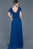 Robe de Fiançaille Longue Sax Bleu ABU032