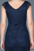 Robe de Soirée Courte Bleu Marine ABK010