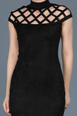 Robe de Soirée Courte Noir ABK256