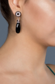 Boucle d'Oreille Noir DY037
