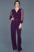 Robe De Soirée Longue Prune ABT012