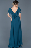 Robe de Fiançaille Longue Vert dhuile ABU032