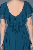 Robe de Fiançaille Longue Vert dhuile ABU032