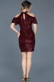 Robe de Soirée Courte Bordeaux ABK323