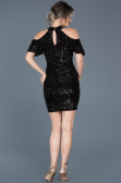 Robe de Soirée Courte Noir ABK323