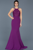Robe de Cérémonie Longue Violet ABU600