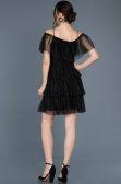 Robe de Soirée Courte Noir ABK413