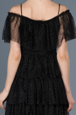 Robe de Soirée Courte Noir ABK413