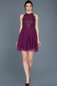 Robe de Soirée Courte Violet ABK416