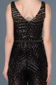 Robe de Cérémonie Noir-Or ABT022
