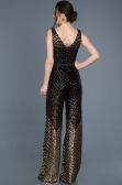 Robe de Cérémonie Noir-Or ABT022