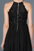 Robe de Soirée Courte Noir ABK416