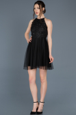 Robe de Soirée Courte Noir ABK416
