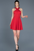 Robe de Cérémonie Courte Rouge ABK392