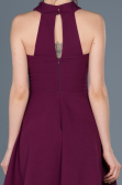 Robe de Cérémonie Courte Prune ABK392