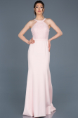 Robe de Cérémonie Longue Bleu Marine-Poudre ABU600