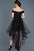Robe de Soirée Devant court Dos long Noir ABO022