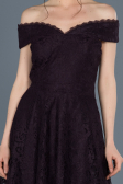Robe de Soirée Devant court Dos long Lacé Violet ABO018