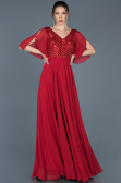 Robe de Cérémonie Longue Rouge ABU676