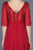 Robe de Cérémonie Longue Rouge ABU676