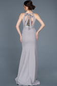 Robe de Cérémonie Longue Gris ABU600