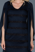 Robe De Soirée Courte Bleu Marine ABK121