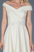 Robe de Soirée Courte Blanc ABK441