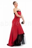 Kırmızı kuyruklu abiye elbise M1387