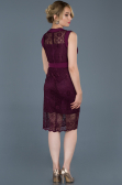 Robe de Cérémonie Courte Prune ABK510