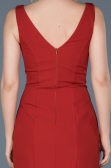 Robe Queue de Poisson Devant court  Dos long Orange ABO036