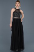 Robe de Fiançaille Longue Noir ABU766