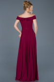 Robe de Fiançaille Longue Prune ABU012