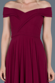 Robe de Fiançaille Longue Prune ABU012