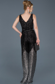 Robe de Cérémonie Noir-Argent ABT022