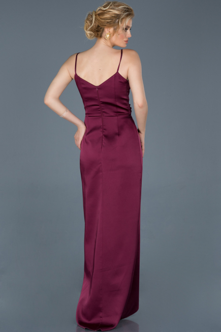 Robe De Fiançaille Longue Prune ABU564